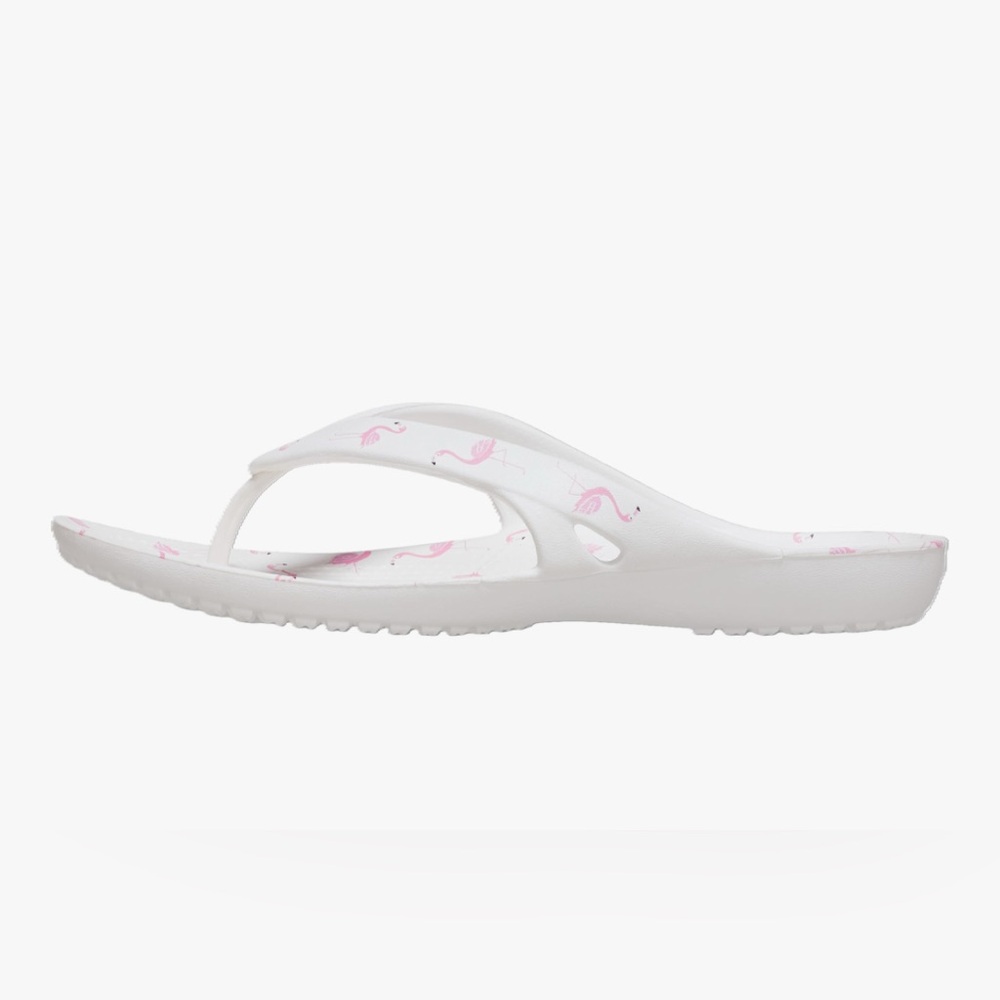 Crocs Kadee II Flamingo Print Flip Flop W 211700-100 Women’s Size 7 - Picture 4 of 8